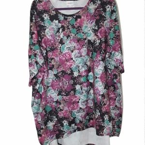 LulaRoe Woman Plus Floral Multi Blouse Size 3x